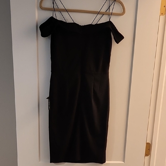 Lulu's Classic Black Midi Dress - Picture 7 of 8